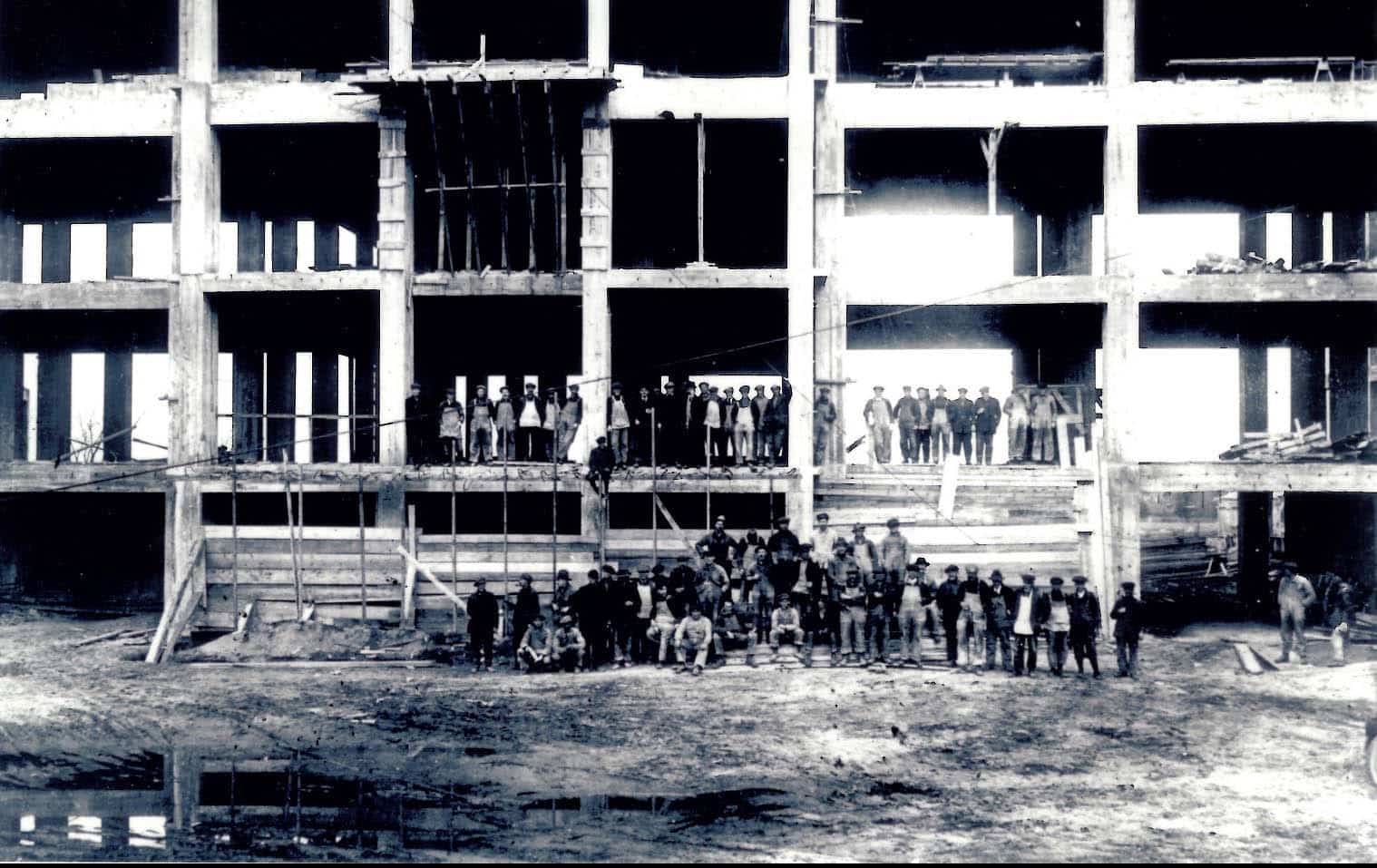 Front of Civic Unionized Buildings and Construction Trades