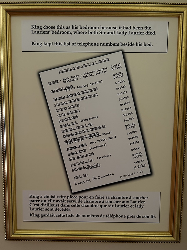 Mackenzie King Laurier House Numbers