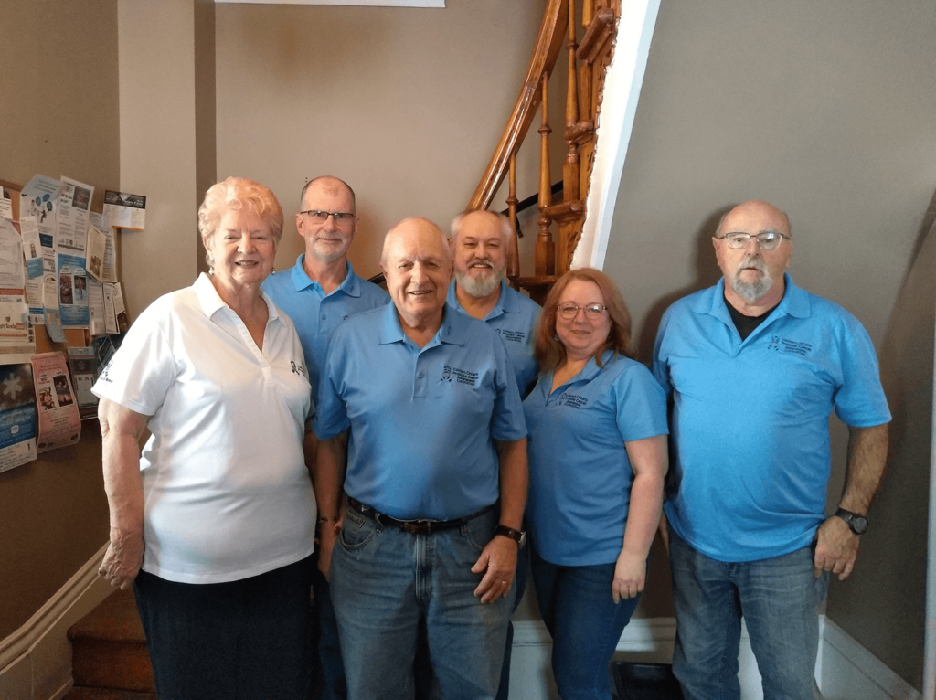 Tom Clapp, prostate cancer survivor with friends