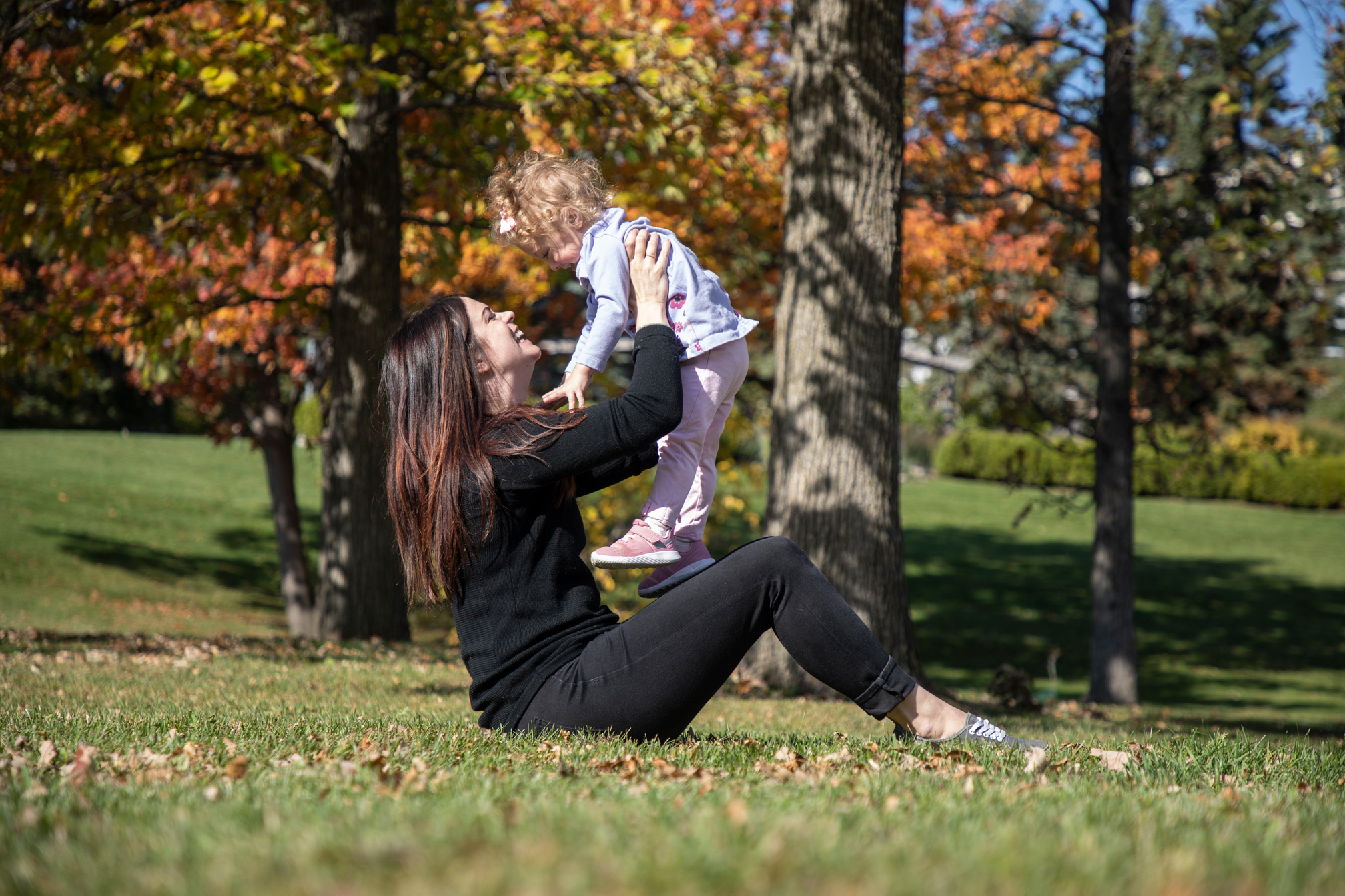 Jamie Eberts with her daughter, Olivia