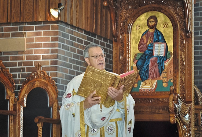 Fr. Michalopulos in Church