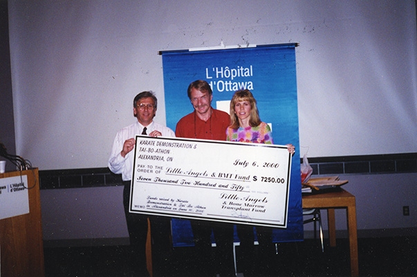 Robert Hardy and Dr. Lothar Huebsch in 2001.