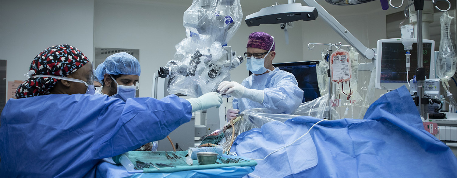 Dr. John Sinclair, neurosurgery operating room at The Ottawa Hospital.