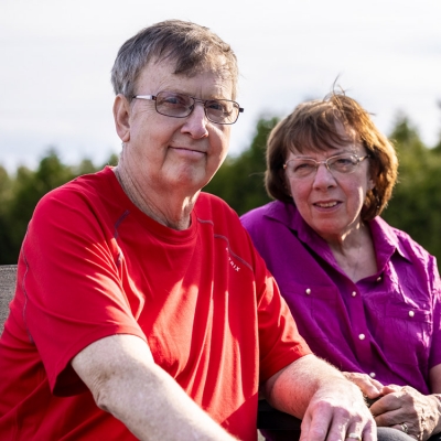 Dan Lynch and Wendy at their home in Green Valley.