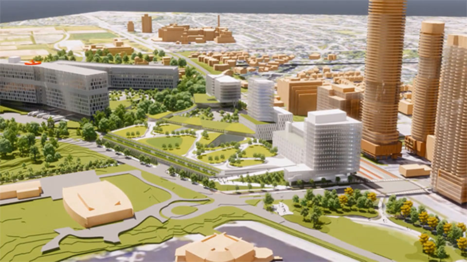 New Civic Development -- View from Dow's Lake