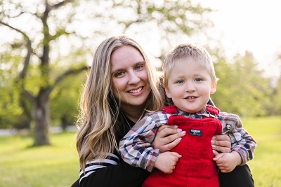 Petra Smith and her son, William.