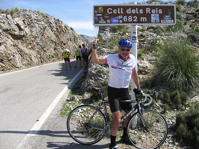 John on his last solo cycle in the mountainous north west part of the isle of Majorca before his lifesaving neurosurgery at The Ottawa Hospital.