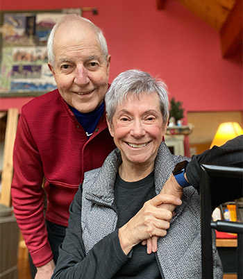 Owen and Judith Snider. Owen was treated by Dr. Kekre for his lymphoma.