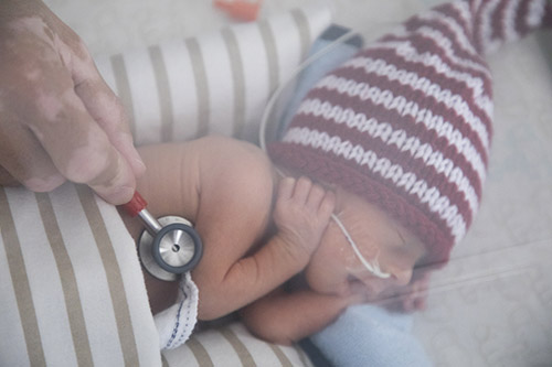 Dr. Bernard Thebaud, Neonatologist, in the neonatal intensive care unit (NICU) at The Ottawa Hospital.