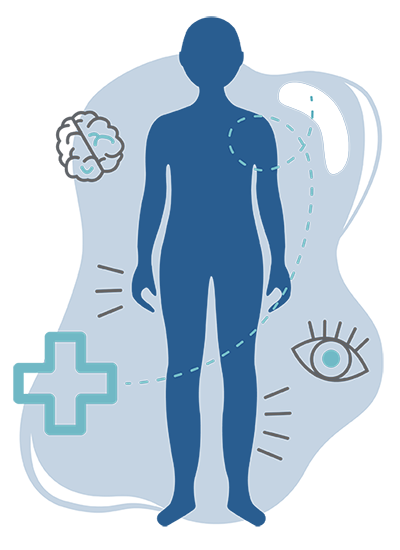 Infographic, MS effects on the body