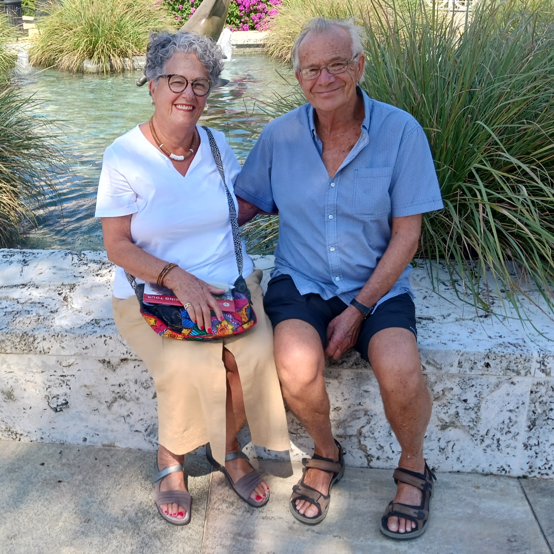 Agnès Jaouich and her husband Rémy.