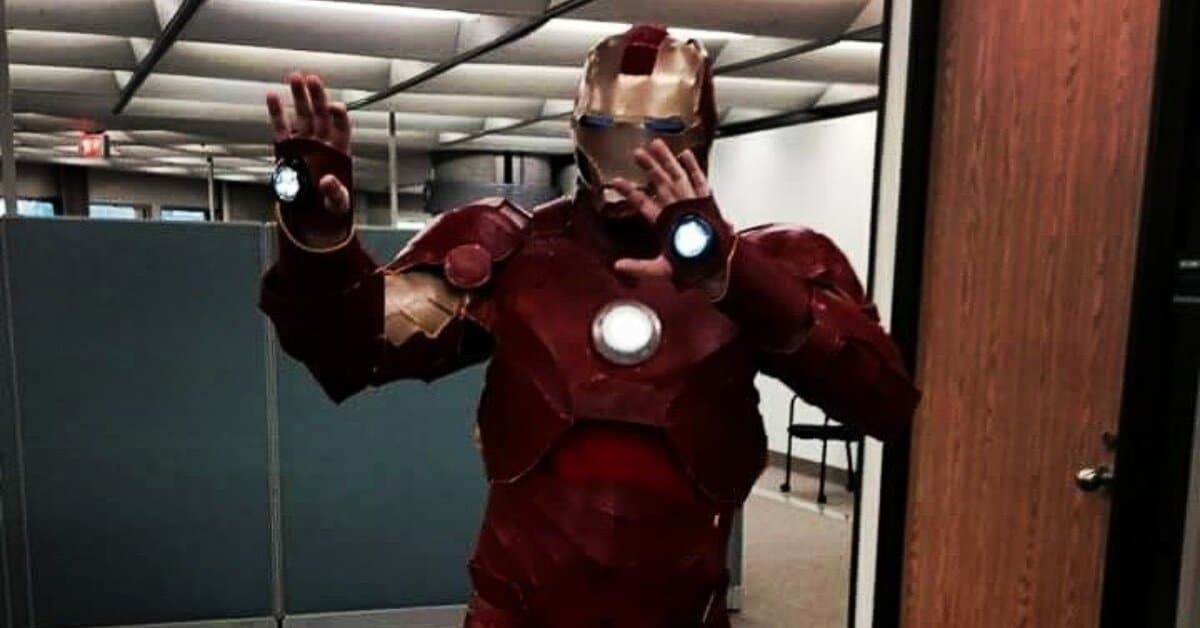 Patient Shows Up in Superhero Style