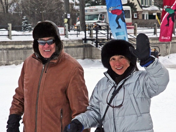 Clarence and Ida skating