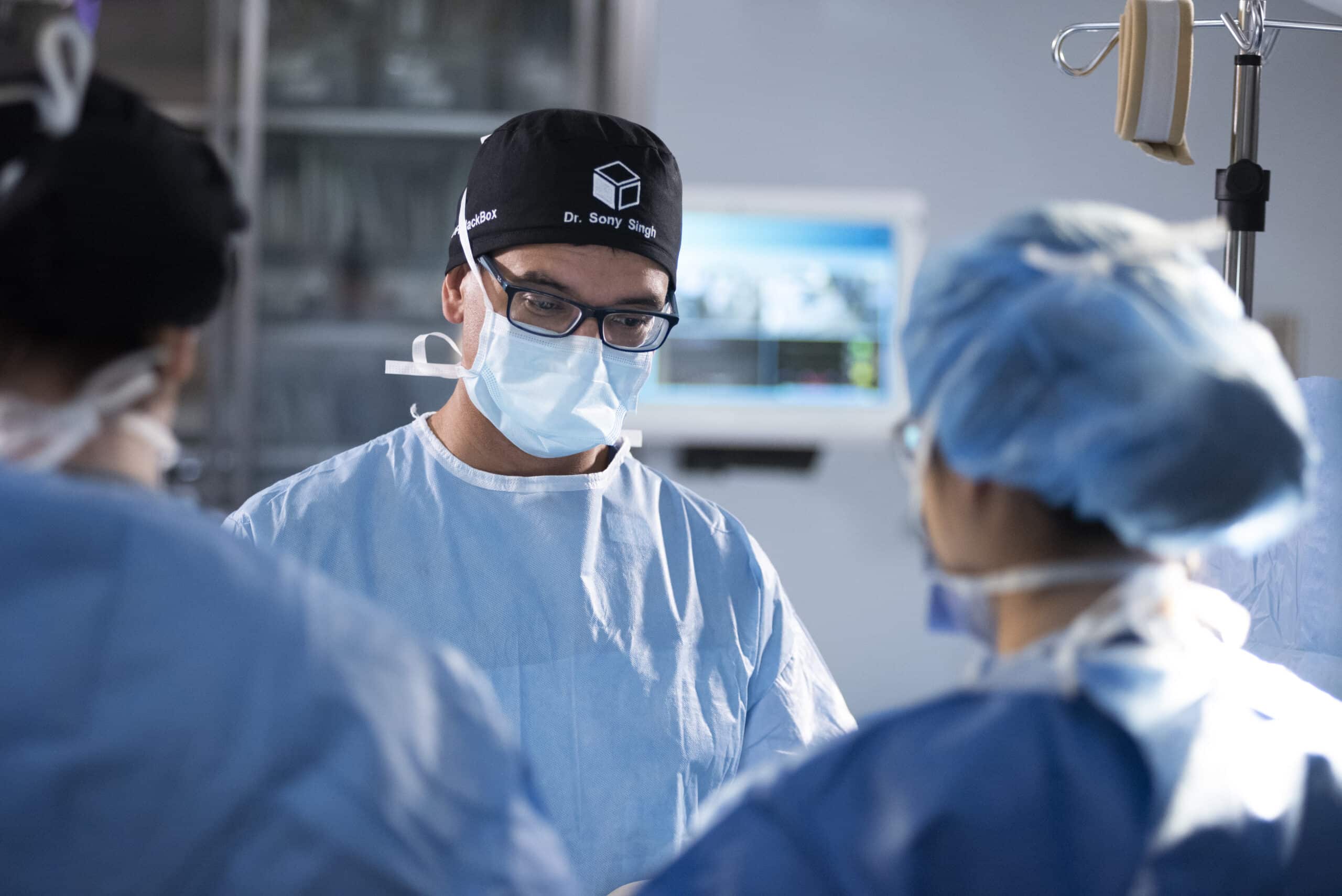 Dr Singh in OR Black Box Room