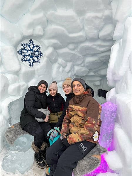 Dr. Manoj Lalu with his family.