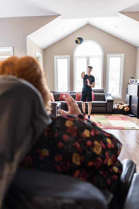 Karen Toop and her son Ryan.