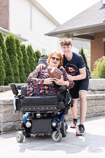 Karen Toop and her son Ryan today