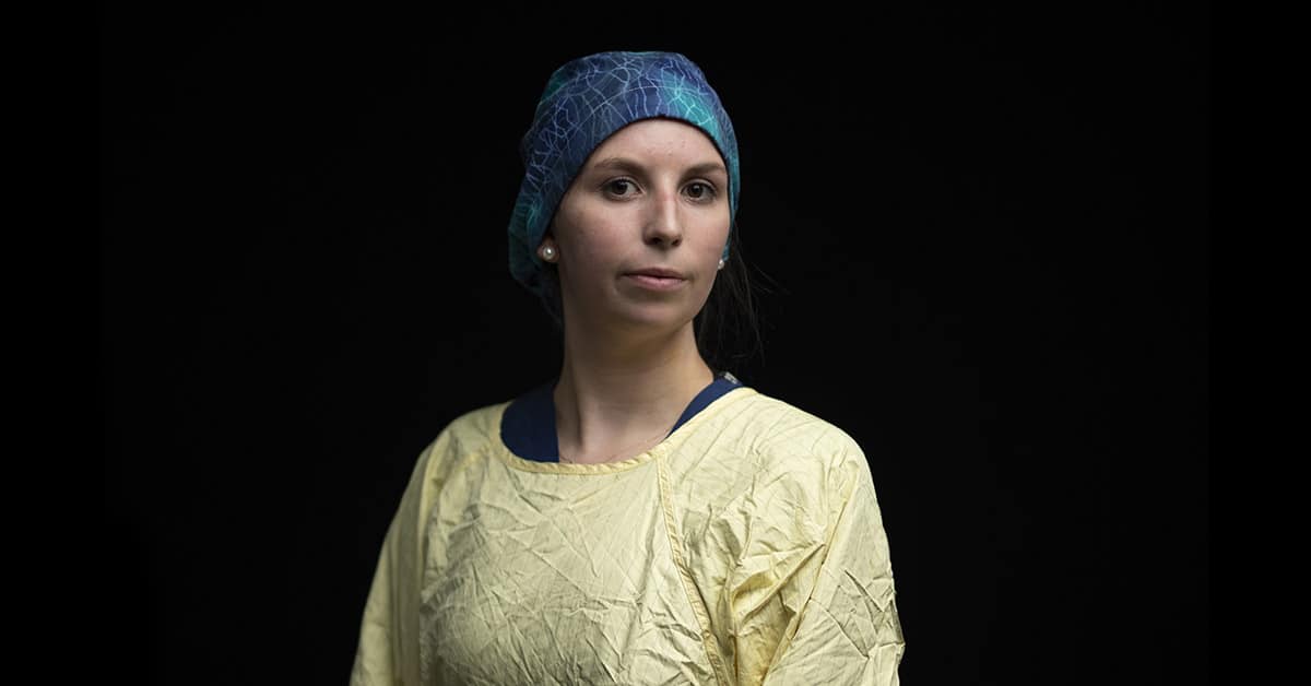 Leah Mills is a nurse at The Ottawa Hospital. Leah worked on the "COVID floor" in 2020