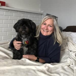 Linday and dog — Against all odds: the race to save a young stroke patient with locked-in syndrome