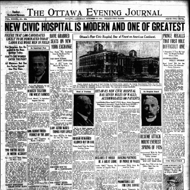 MOMENT 1 square — The Civic Hospital opens 