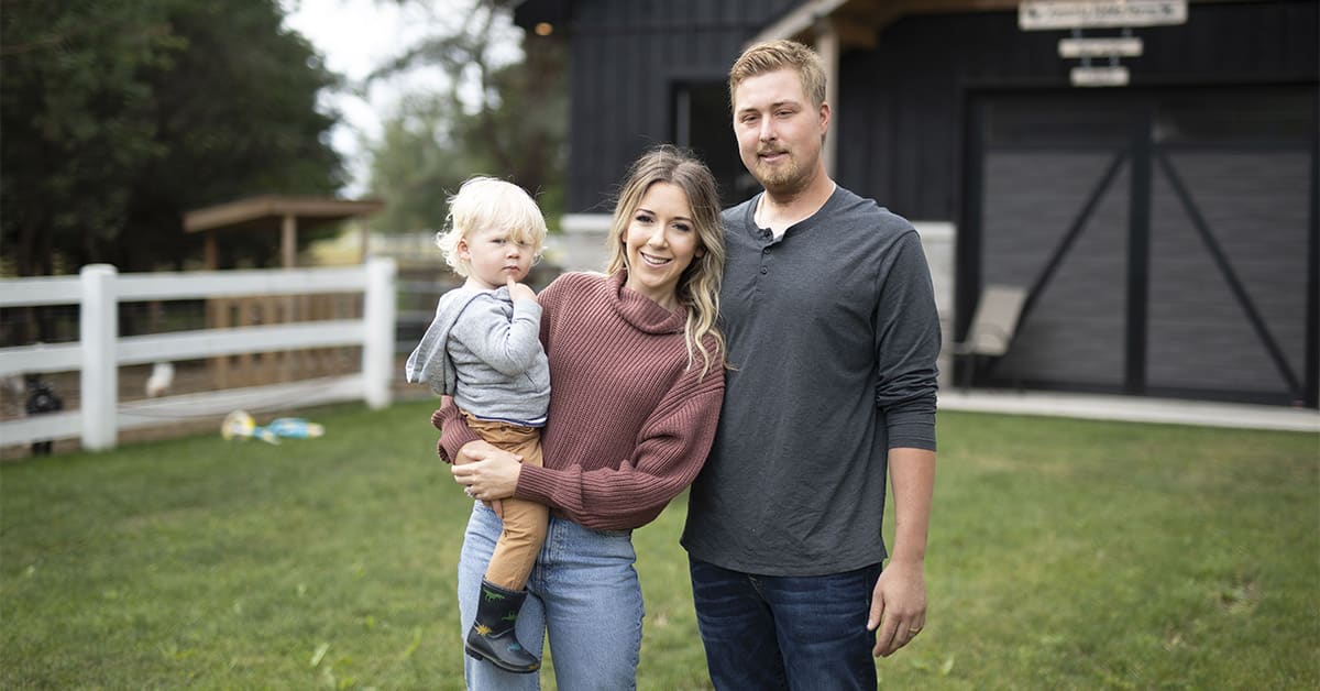 Matt Zanutta with his wife Justine and their son. Matt was treated for medullary thyroid cancer at The Ottawa Hospital