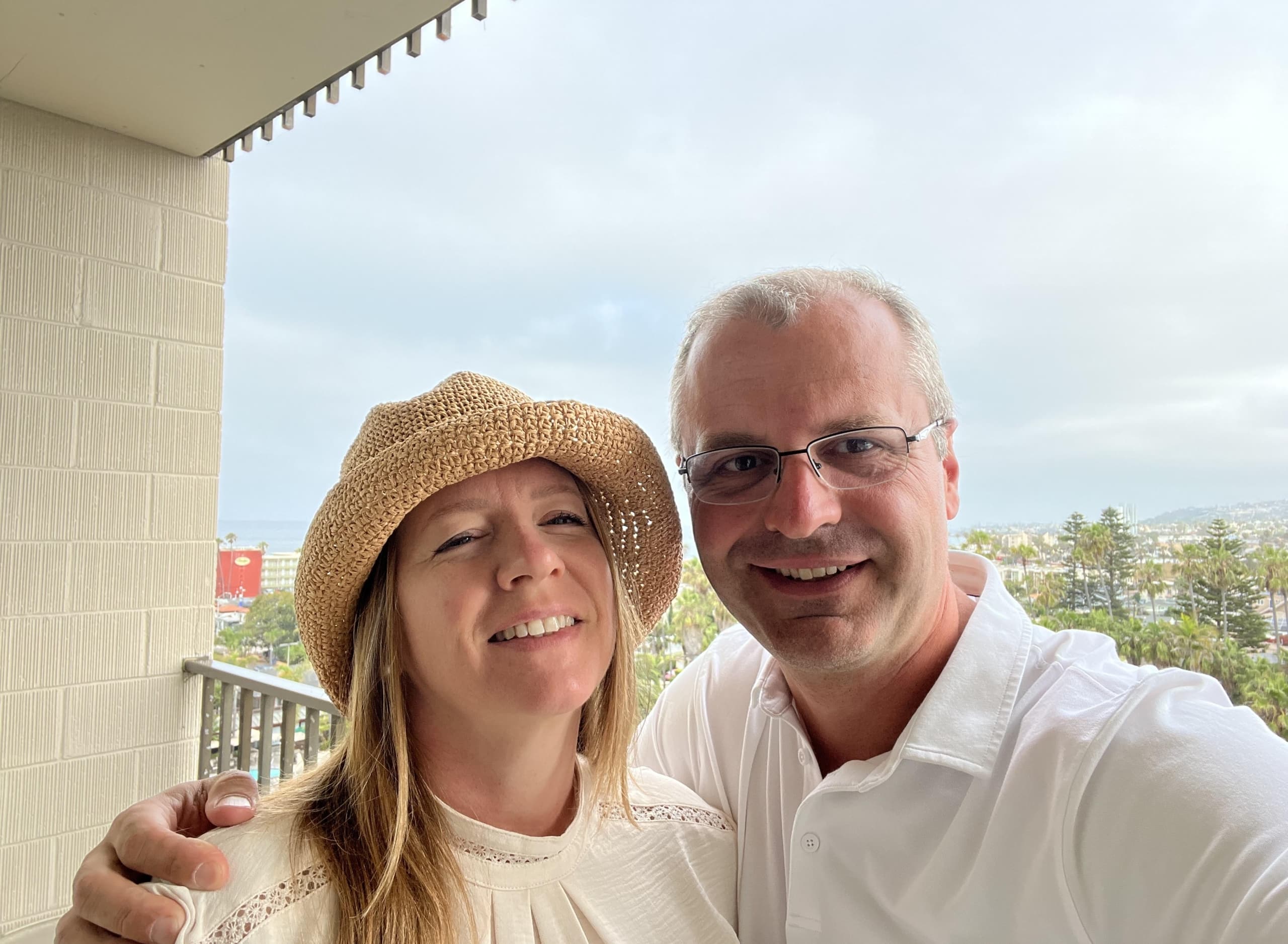 Michelle with her husband