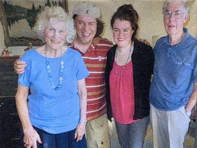 Mina, with her family, had leg artery bypass surgery at The Ottawa Hospital.