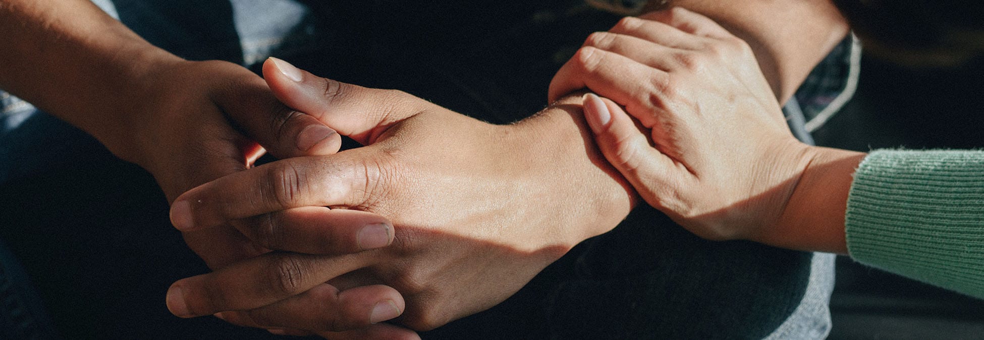 People support each other in a rehab session
