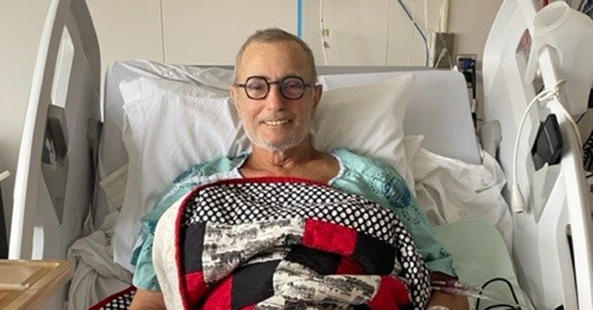 Patrick Morris in hospital