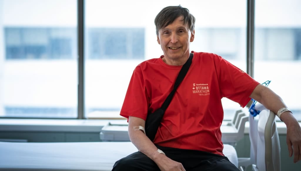 Randy Mc Elligott was treated for multiple myeloma at The Ottawa Hospital