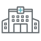 Hospital building icon