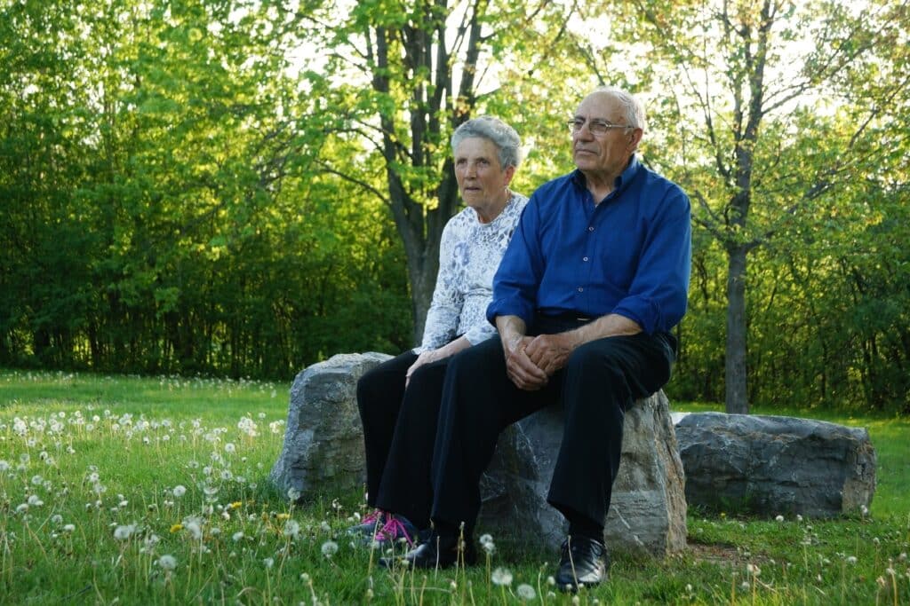 Vittorio Petrin pictured with his wife Maria Petrin